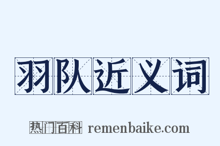 羽队近义词是什么意思的图片